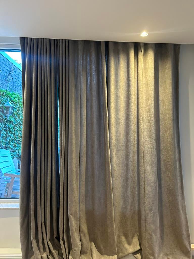 Nieuwe wave gordijnen, Ophalen, Zo goed als nieuw, Beige, 200 cm of meer