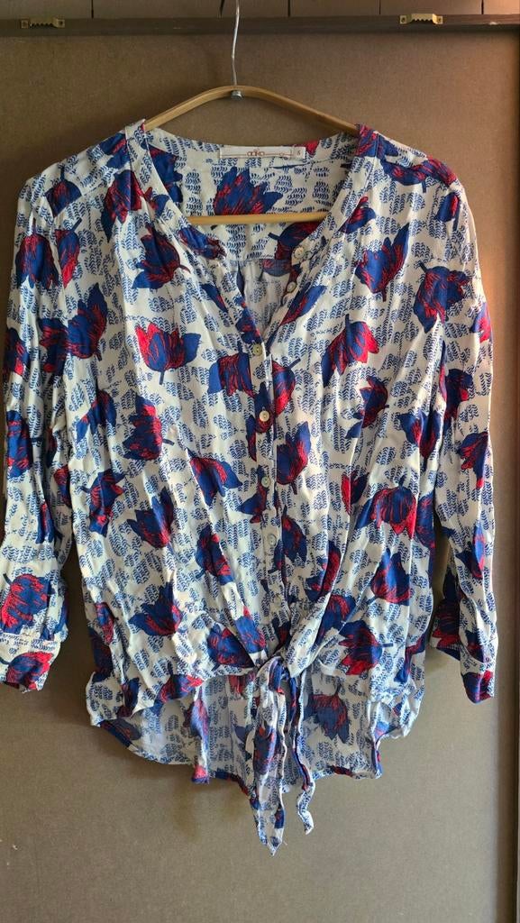 Aaiko top blouse print maat s, Aaiko, Wit, Ophalen of Verzenden, Lange mouw