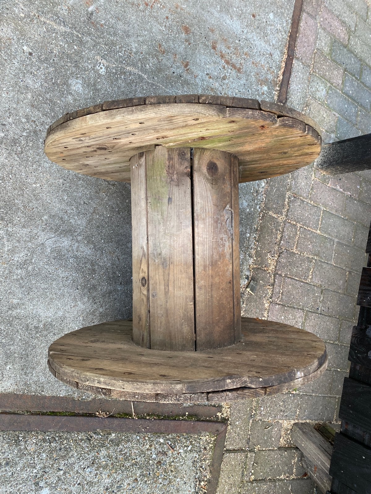 Oud houten haspel 60cm, Ophalen, Zo goed als nieuw