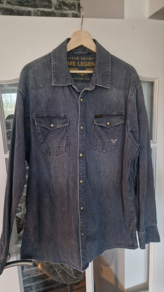 2 x PME blouse, Kleding | Heren, Overhemden, Ophalen, Zo goed als nieuw, Blauw, Overige halswijdtes