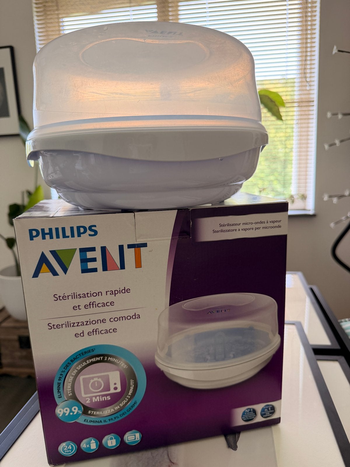 Philips Avent Magnetron Sterilisator, Ophalen, Zo goed als nieuw, Sterilisator, Philips Avent