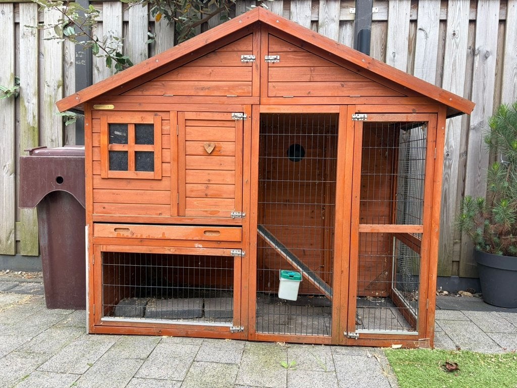 Groot konijnenhok 182x88x151cm, Dieren en Toebehoren, Knaagdieren en Konijnen | Hokken en Kooien, Ophalen, 90 cm of meer, Konijn