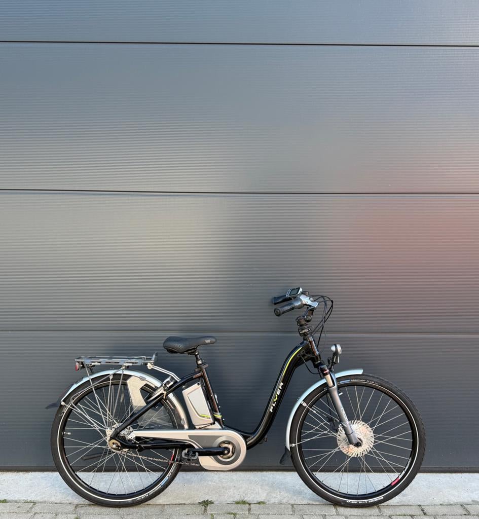 Zeer nette Flyer T8.1 middenmotor elektrische fiets 46cm, Overige merken, Zo goed als nieuw, Meer dan 20 versnellingen, Minder dan 49 cm