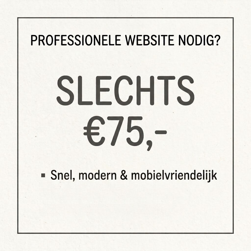 Professionele website voor jouw bedrijf, Ophalen of Verzenden, Nieuw, Overige