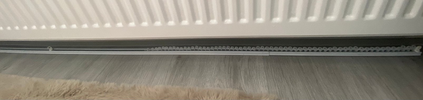 Uitschijbare gordijnrails, Ophalen, Zo goed als nieuw, Glasplaat, 160 cm of meer