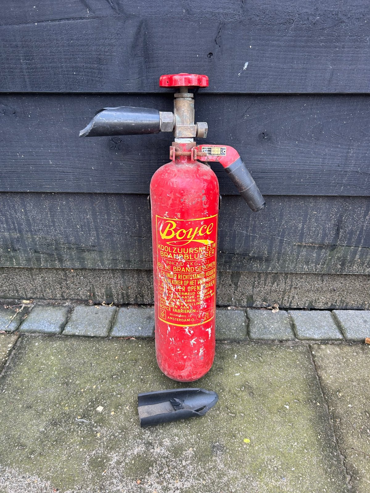 Vintage Boyce Koolzuursneeuw Brandblusser 2KG, Ophalen, Gebruikt, Brandblusser