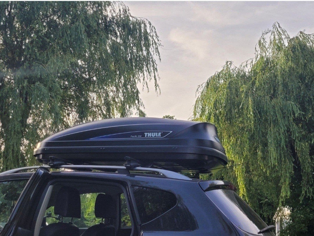 Te huur Thule pacific M 200 dakkoffer €30,-, Auto diversen, Ophalen