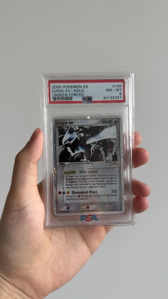 Pokemon Lugia ex #105 Unseen Forces PSA 8, Ophalen, Zo goed als nieuw