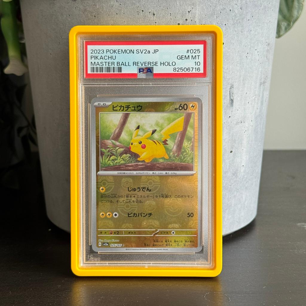 Pikachu 025 masterball japanese PSA graded 10 pokemon, Ophalen, Zo goed als nieuw