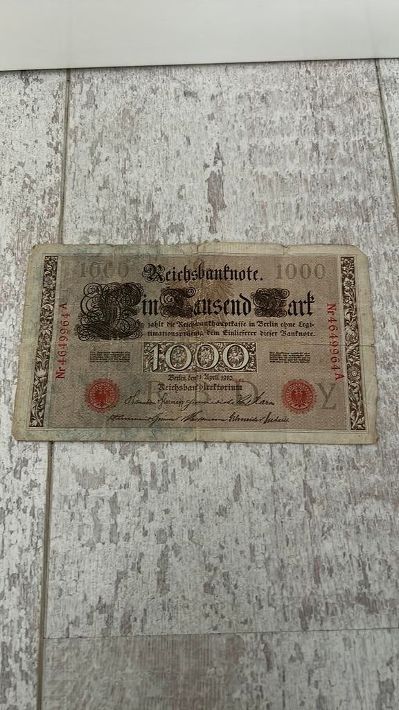 Bankbiljet Duitsland 1910, Ophalen of Verzenden, Duitsland