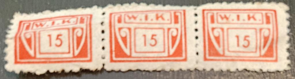 Fiscale zegels. WIK. 15 cent., Ophalen of Verzenden, T/m 1940, Postfris