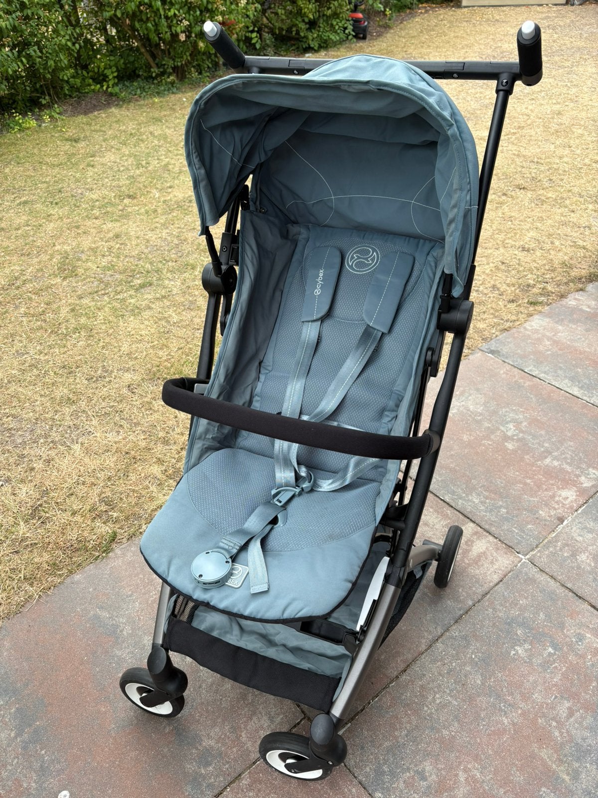 Kinderwagen / kinderbuggy Cybex Libelle Taupe Frame Stormy, Kinderen en Baby's, Buggy's, Ophalen, Gebruikt, Verstelbare rugleuning