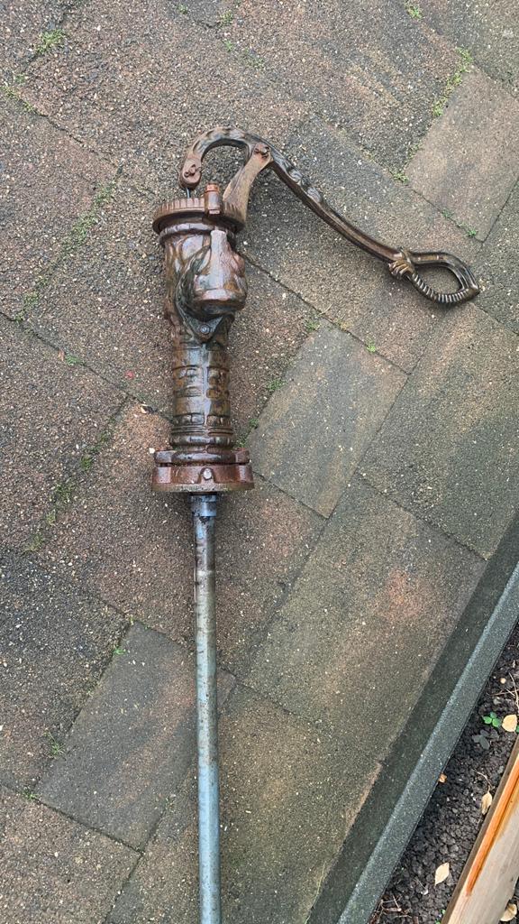 Gietijzeren regenton handpomp, Ophalen, Gebruikt, Handmatig, Overige typen