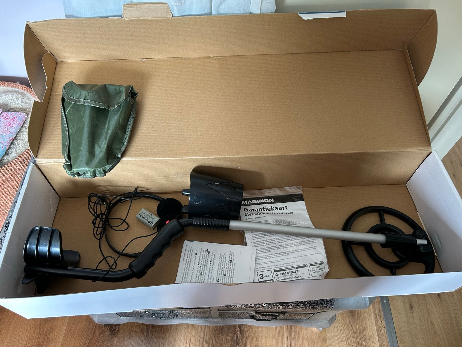 Maginon MD-1140 Metaaldetector met uitklapbaar schepje, Overige merken, Meer dan 30 cm, Ophalen of Verzenden, Zo goed als nieuw