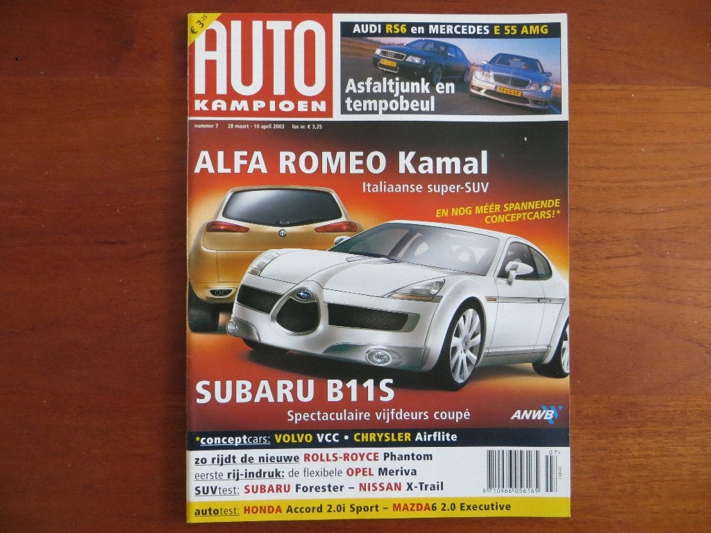 Autokampioen 7 2003 Audi RS6, MB E55 AMG, RR Phantom, Kamal, Ophalen of Verzenden, Nieuw, Audi