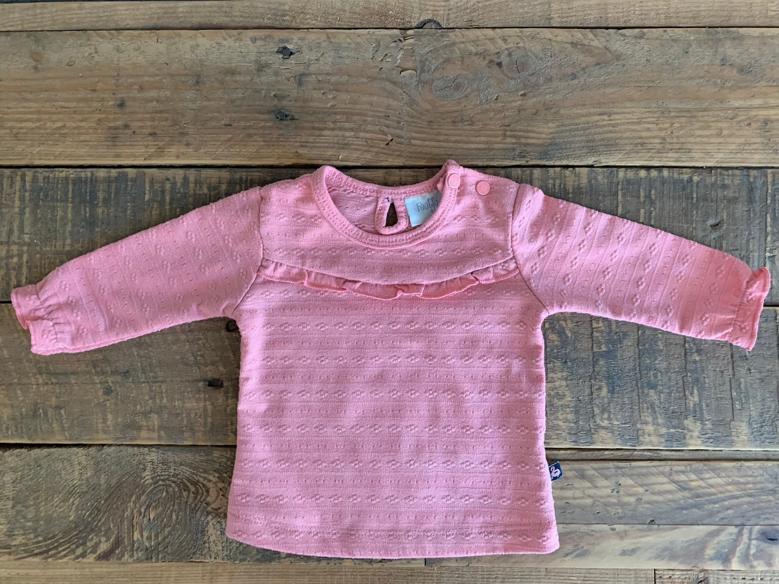 Roze shirtje van Feetje - maat 56, Ophalen of Verzenden, Zo goed als nieuw, Meisje, Shirtje of Longsleeve