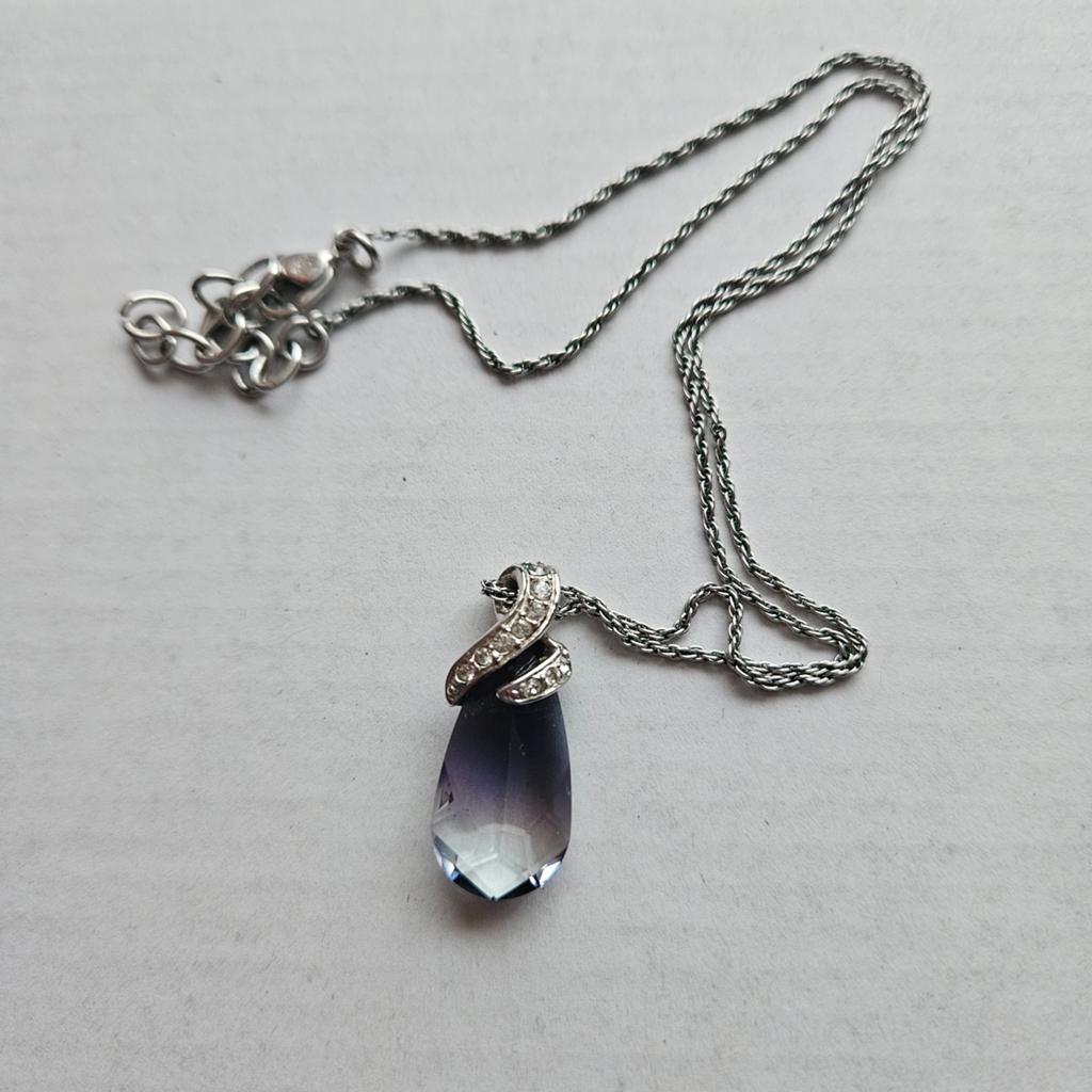 Swarovski ketting, Ophalen of Verzenden, Zilver, Zilver