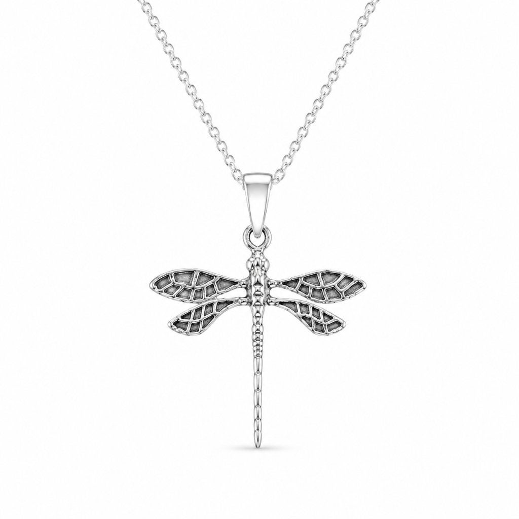 Libelle Ketting Navya - Echt Zilver, Met hanger, Info@sacredstones.nl, Verzenden, Nieuw