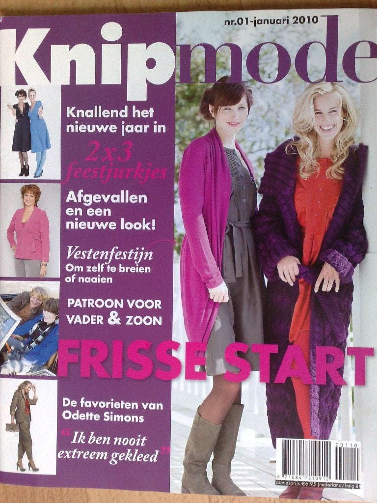 Knipmode januari nr. 1 / 2010, Verzenden, Zo goed als nieuw, Vrouw, Knipmode
