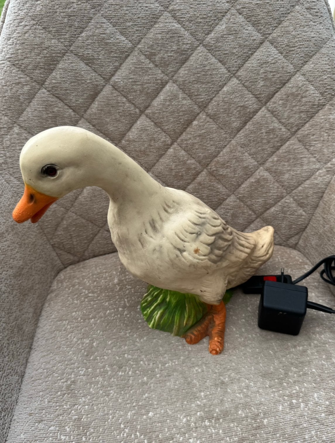 vintage Heico eend lamp, Kunststof, Gebruikt, Overige merken, Vintage