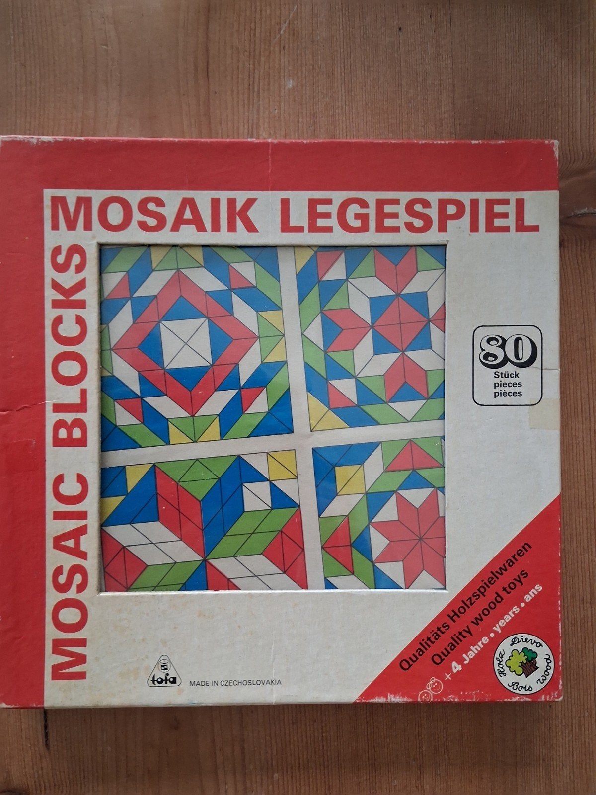 Tofa Houten Mozaïek Spel - Nostalgisch & Educatief, Kinderen en Baby's, Speelgoed | Houten speelgoed, Ophalen of Verzenden