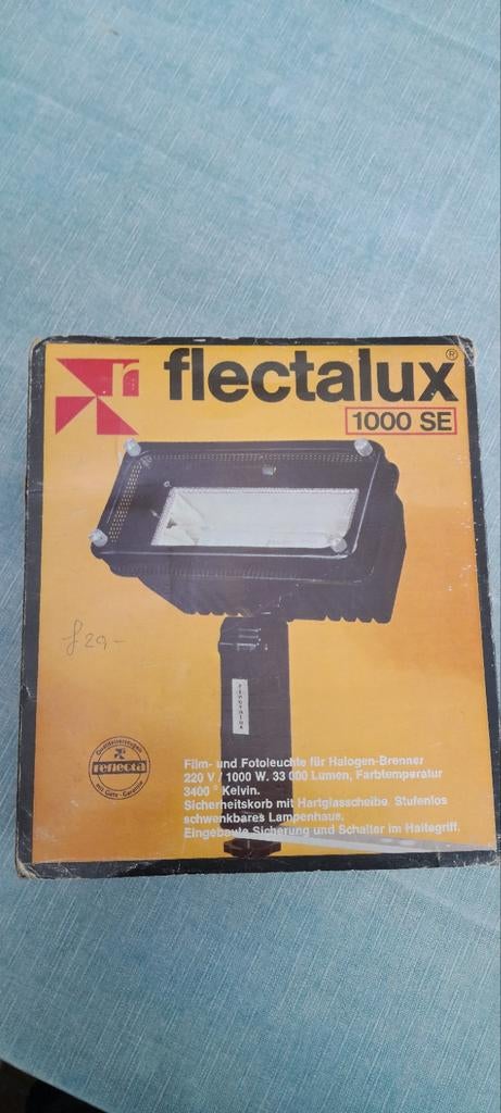 Flectalux 1000 SE Film- en Fotolamp Halogeen, Ophalen of Verzenden, Zo goed als nieuw, Lamp of Flitsset
