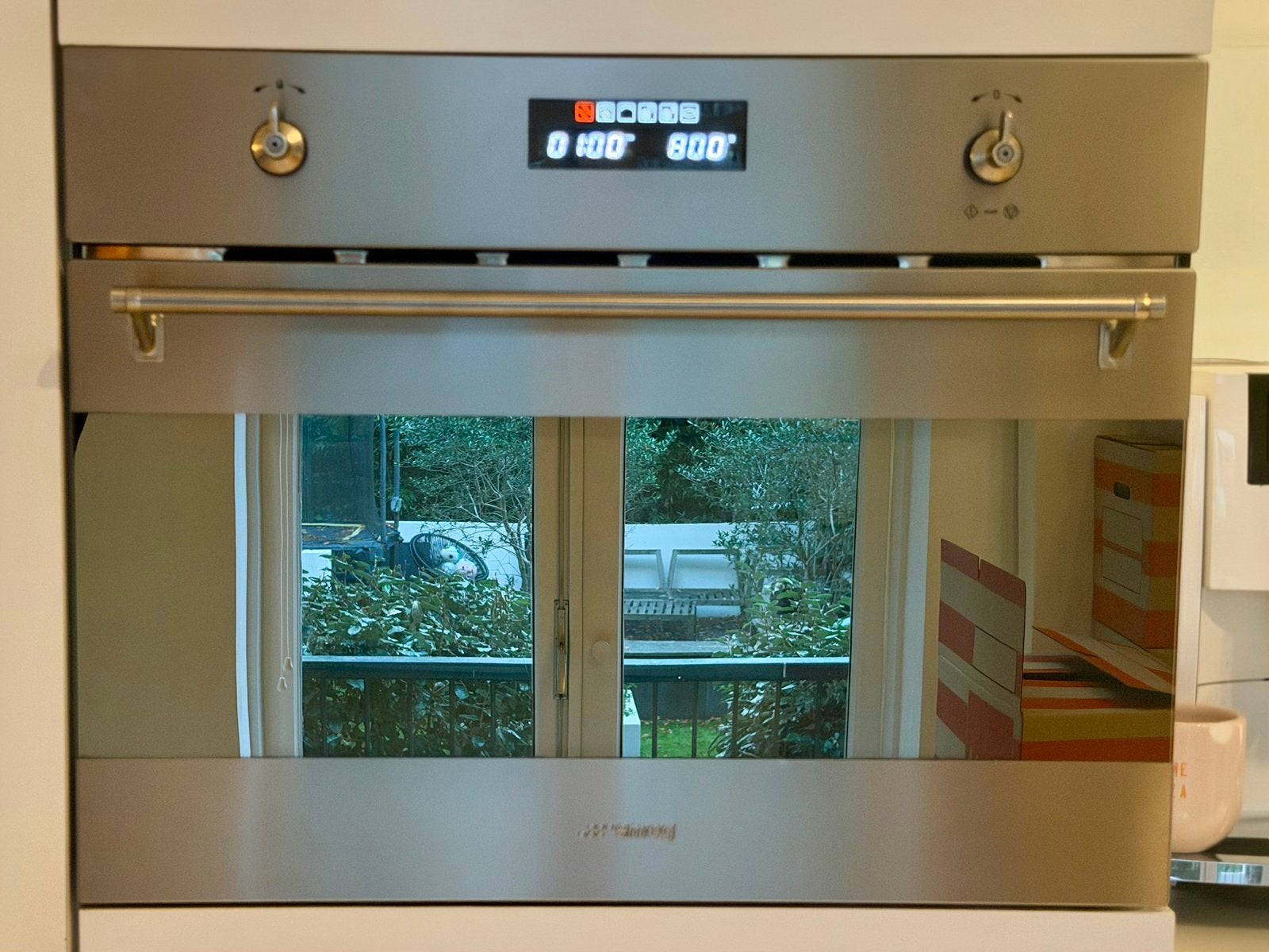 Smeg Inbouw Combi Magnetron (S45MX2, 1000W), Ophalen, Combimagnetron, Gebruikt, Inbouw