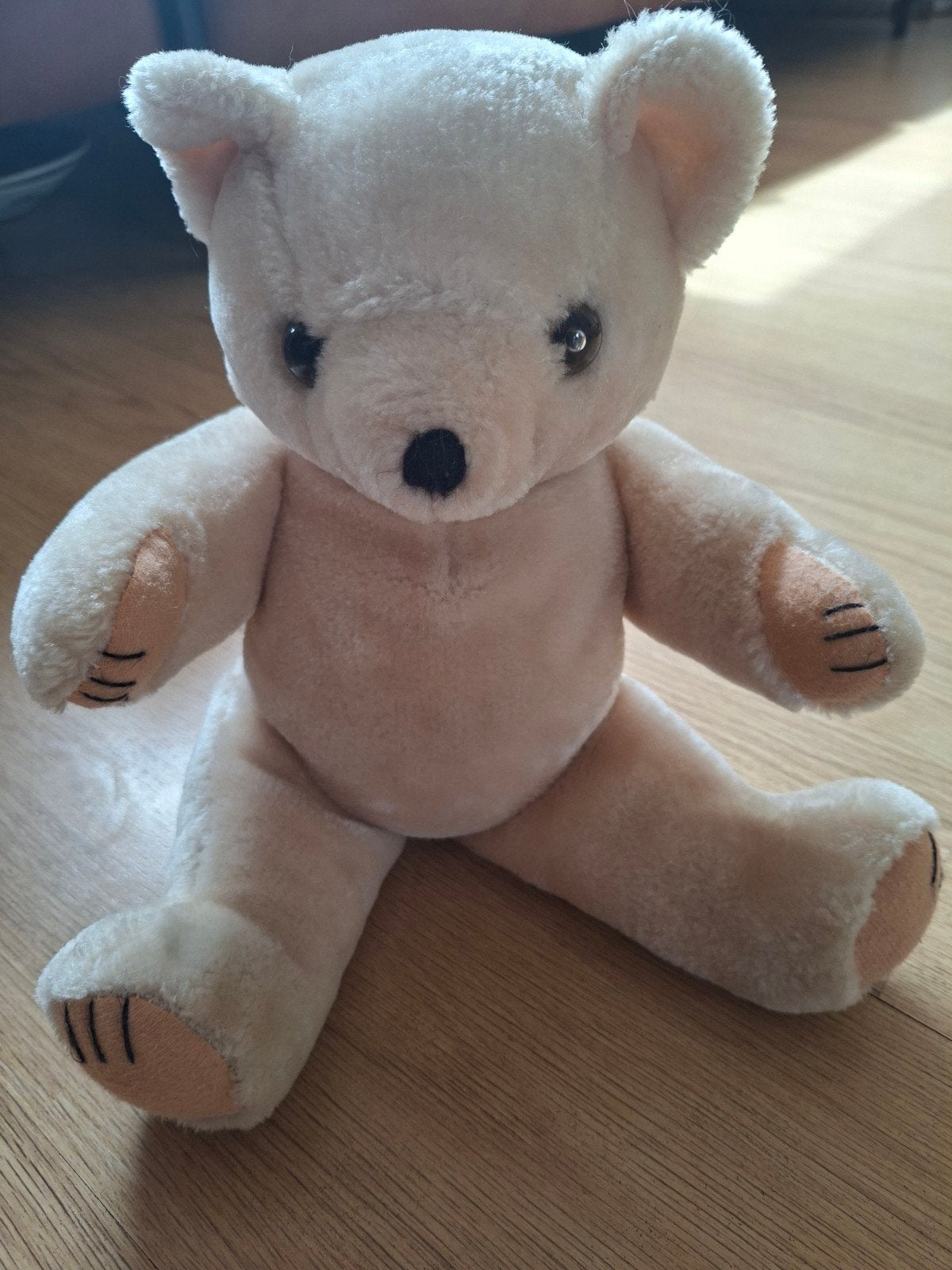 Schattige crèmekleurige teddybeer, zo goed als nieuw, Overige merken, Beer, Zo goed als nieuw, Middelgroot (20 tot 80 cm)