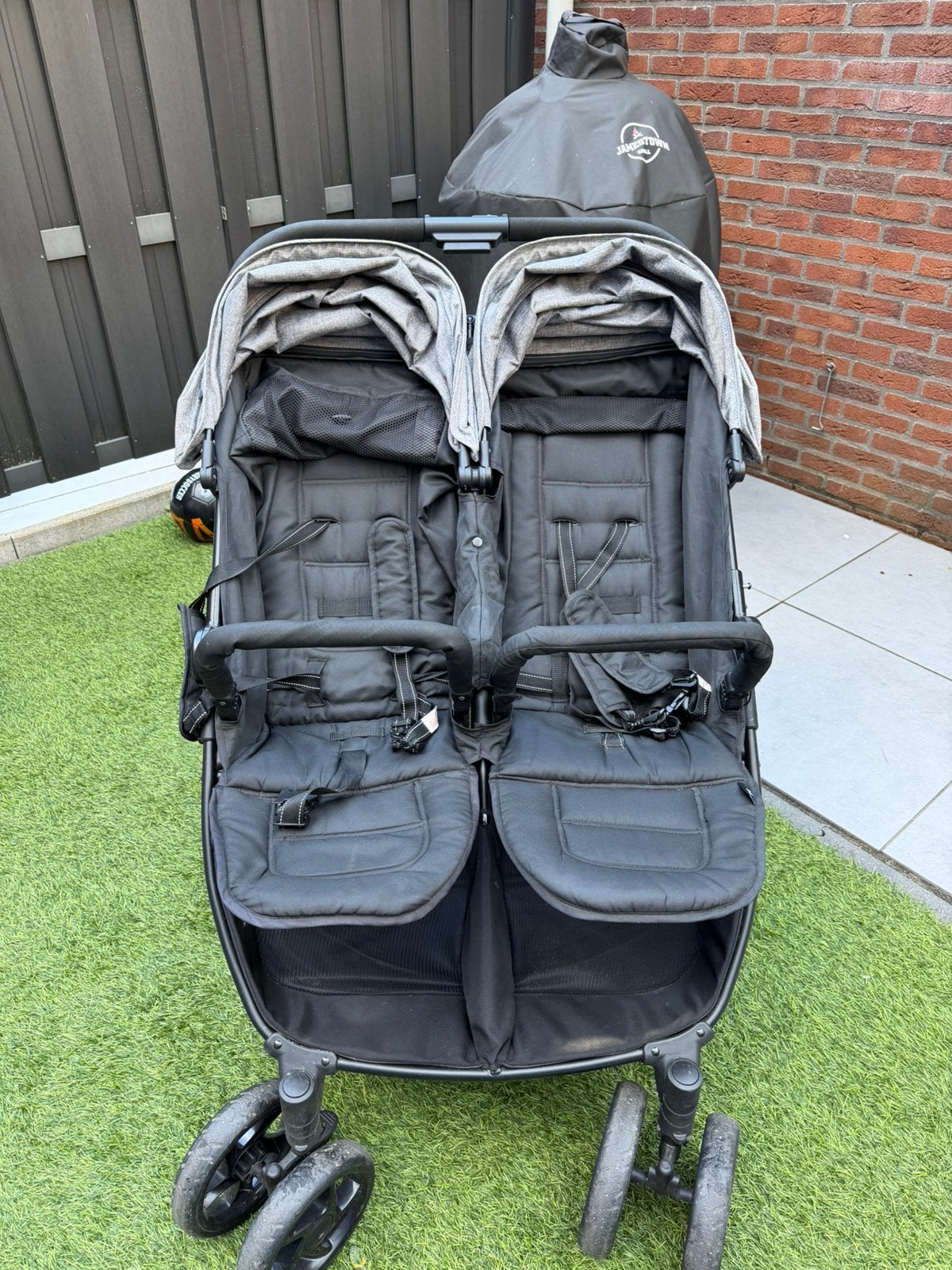 Dubbele kinderwagen, Kinderen en Baby's, Ophalen, Gebruikt, Kinderwagen of Buggy