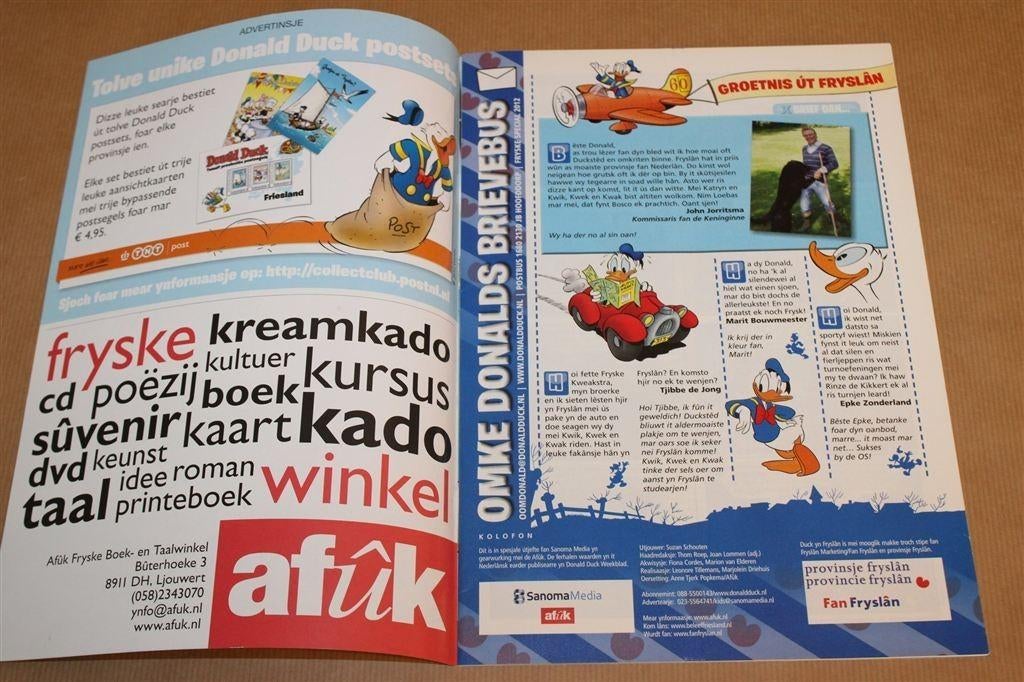 Donald Duck — In het Fries, Speciale Uitgave, Boeken, Eén stripboek, Ophalen of Verzenden, Zo goed als nieuw