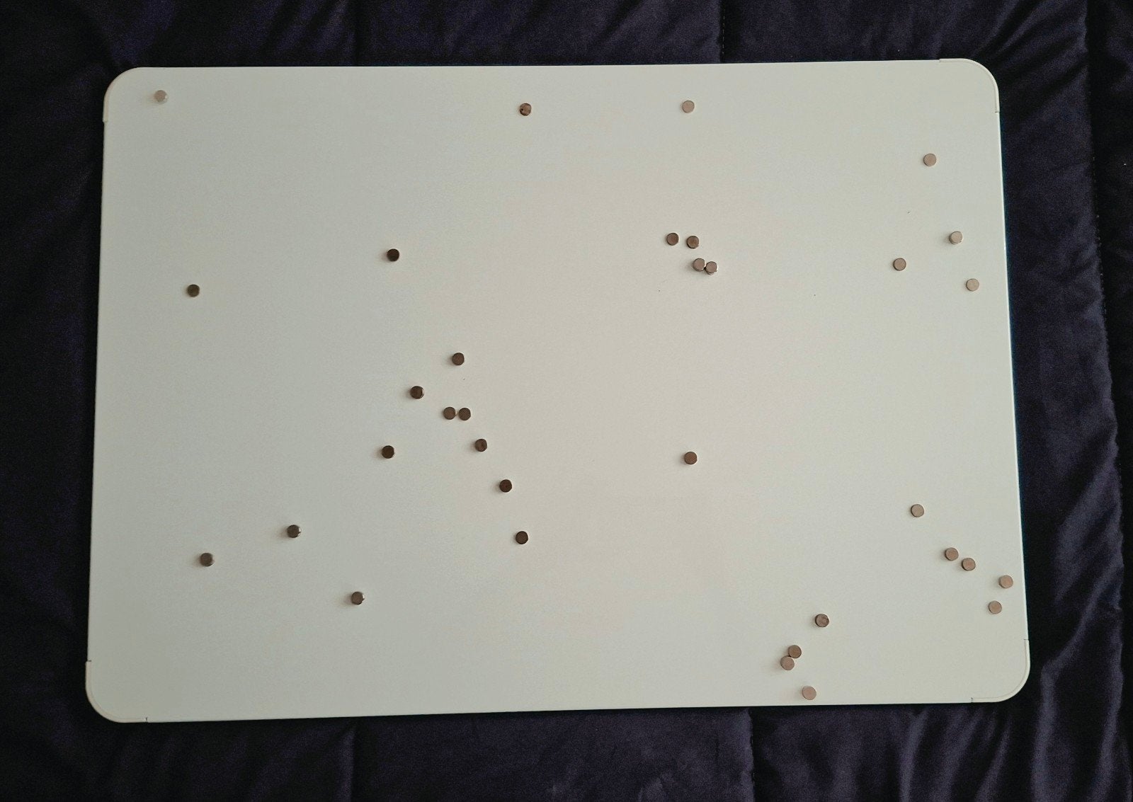 magneetbord wit incl magneten, Ophalen, Zo goed als nieuw