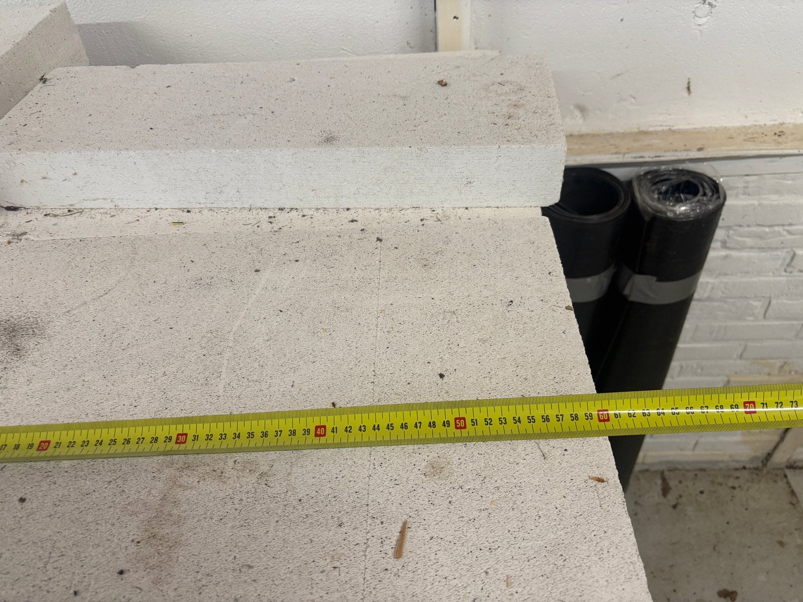 Kalkzandsteen blokken 60x40x10 45 stuks, Ophalen, Gebruikt, Kalkzandstenen