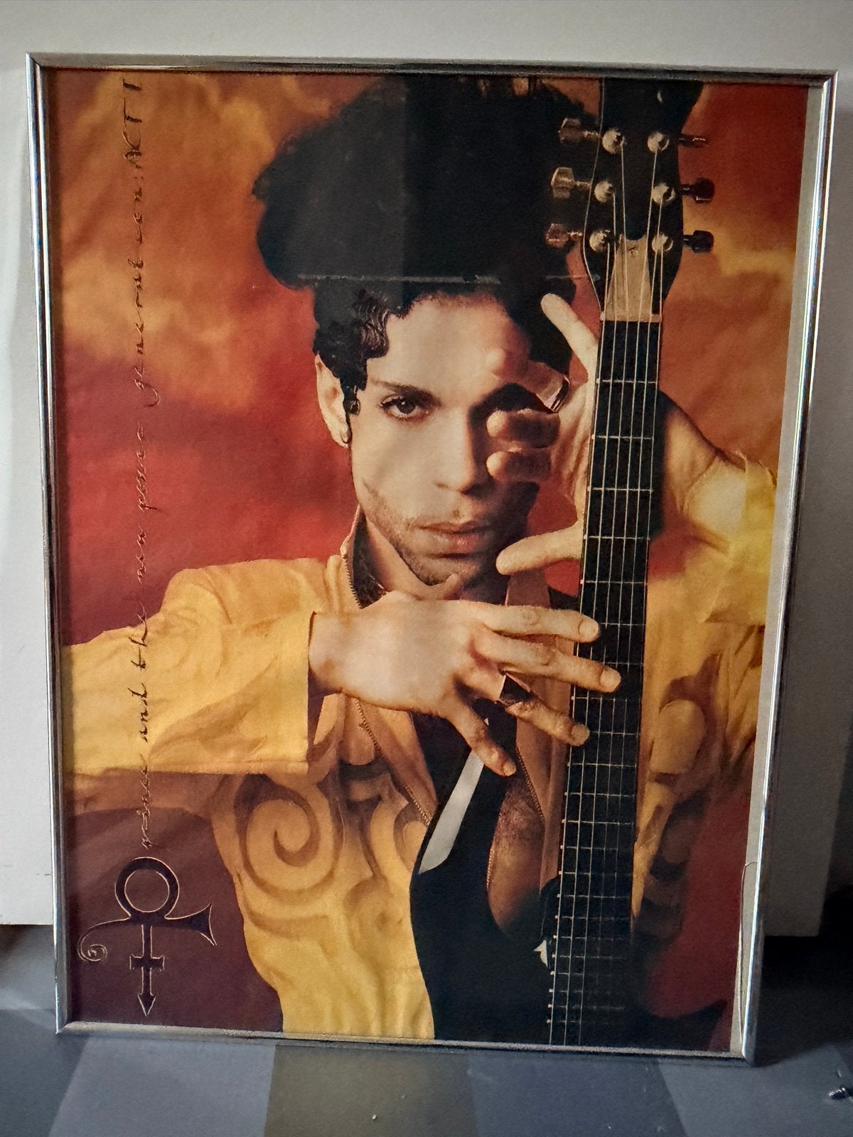 Originele Prince D&P Tour Poster 1992 - Ingelijst, Met lijst, Ophalen of Verzenden, A1 t/m A3, Muziek