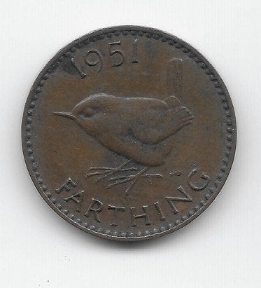 Verenigd Koninkrijk 1 farthing 1951 KM# 867, Verzenden, Overige landen, Losse munt