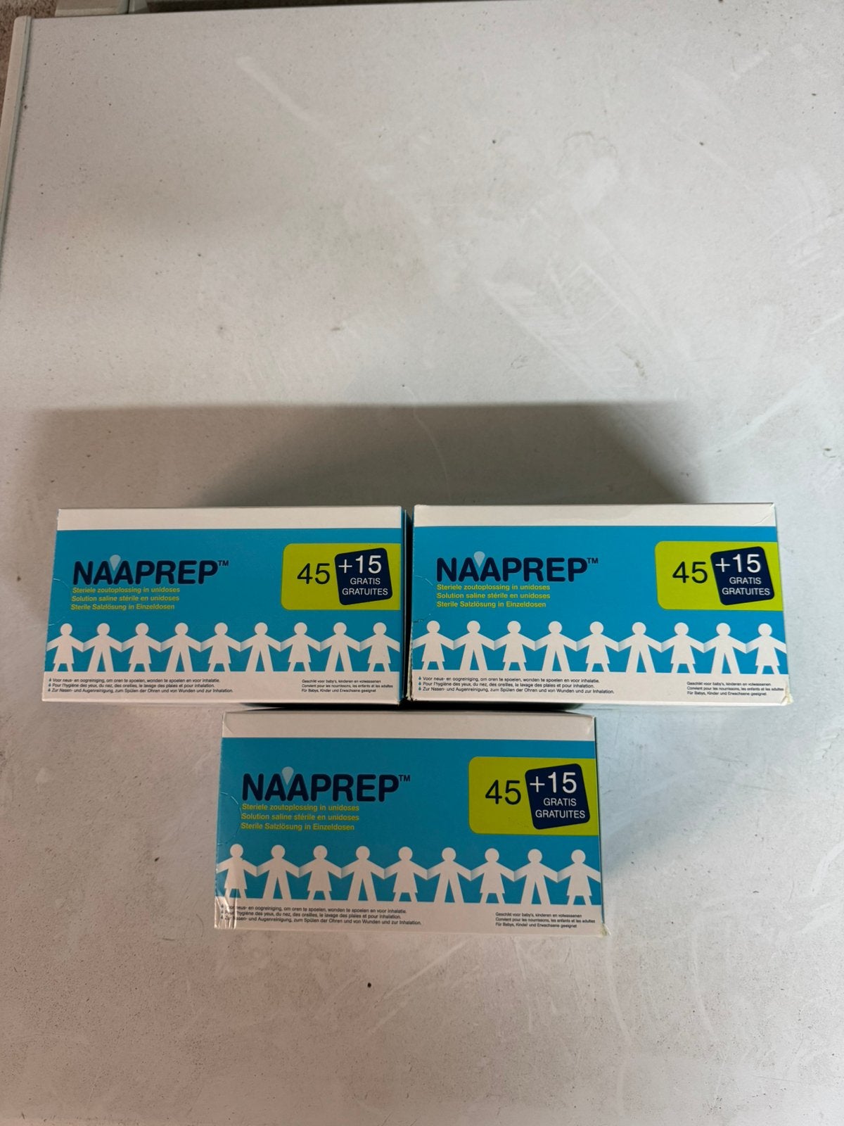 Naaprep zoutoplossing, Meerdere dieren, Postduif