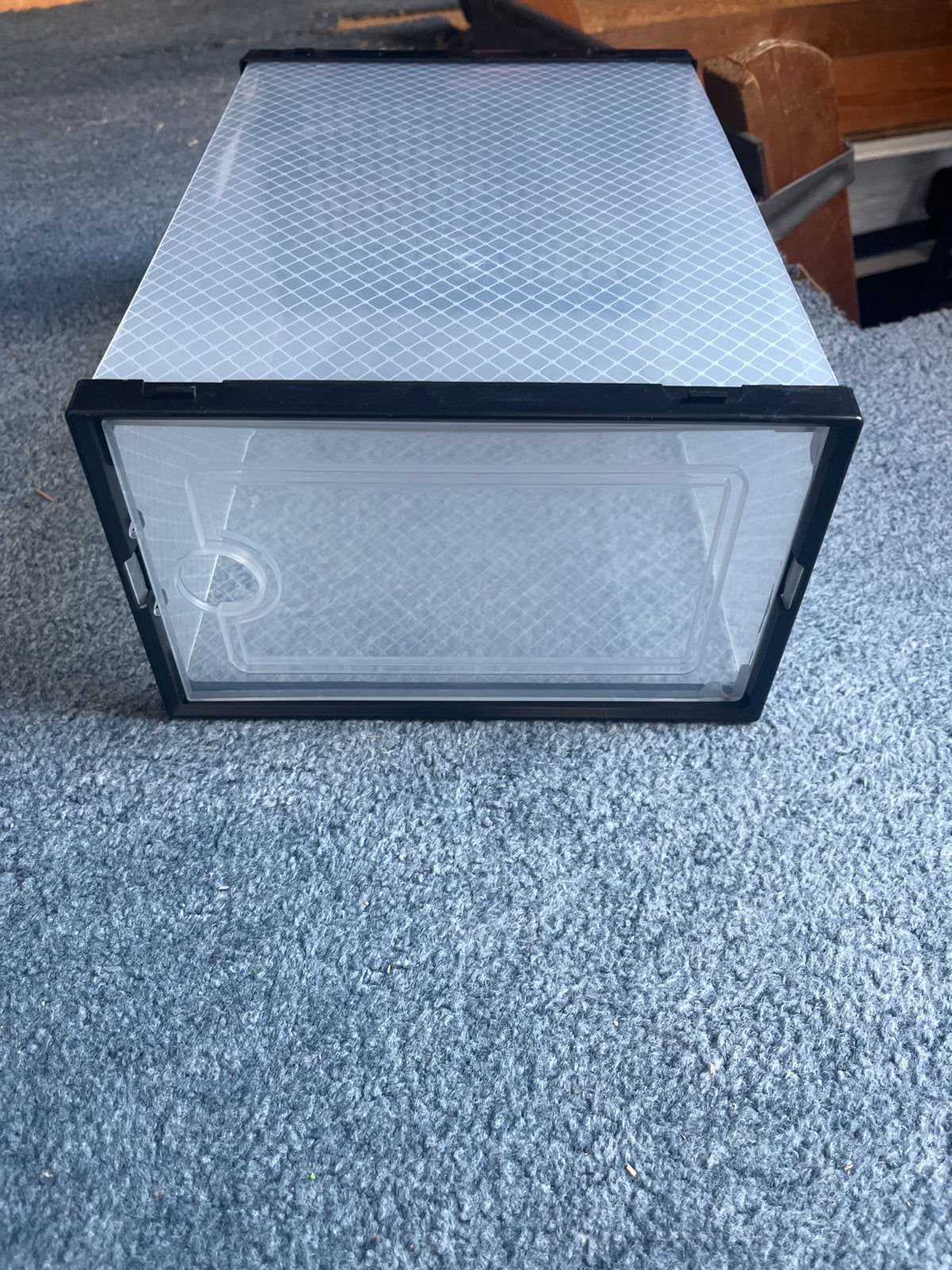 24x Sneaker bewaardoos - Transparant met zwarte rand, Ophalen, Nieuw, 5 – 50, Minder dan 50 cm