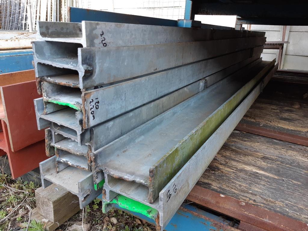 IJZEREN STALEN H BALK: IPE 120 verzinkt, Ophalen, Gebruikt, 180 tot 250 cm, Palen