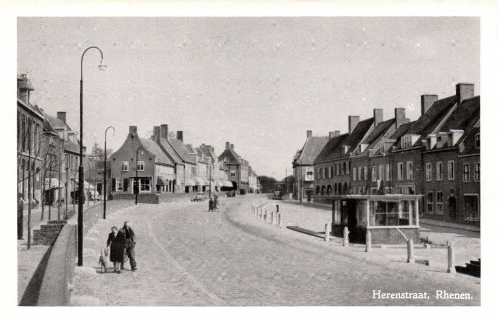 Herenstraat, Rhenen - ongelopen, Ophalen of Verzenden, 1940 tot 1960, Ongelopen, Utrecht
