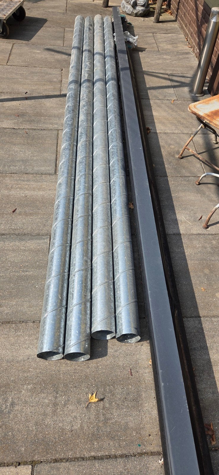 spiro buizen, Doe-het-zelf en Verbouw, Buizen en Afvoer, Ophalen, Pvc, 80 mm of meer, Rechte buis
