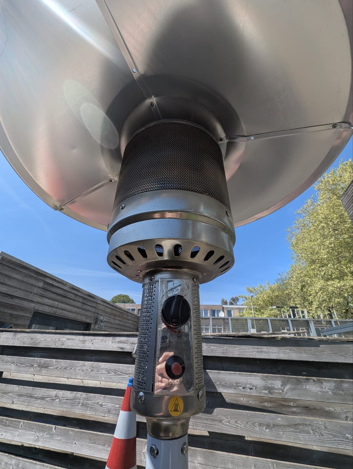 Terrasverwarmer op gas - ideaal voor koele avonden, Ophalen, Gebruikt, Gas, Vloer