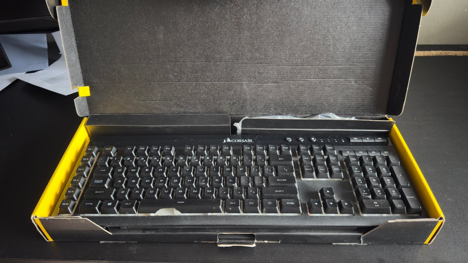 Corsair K55 RGB full size gaming keyboard, Computers en Software, Gebruikt, Gaming toetsenbord, Ophalen of Verzenden, Qwerty