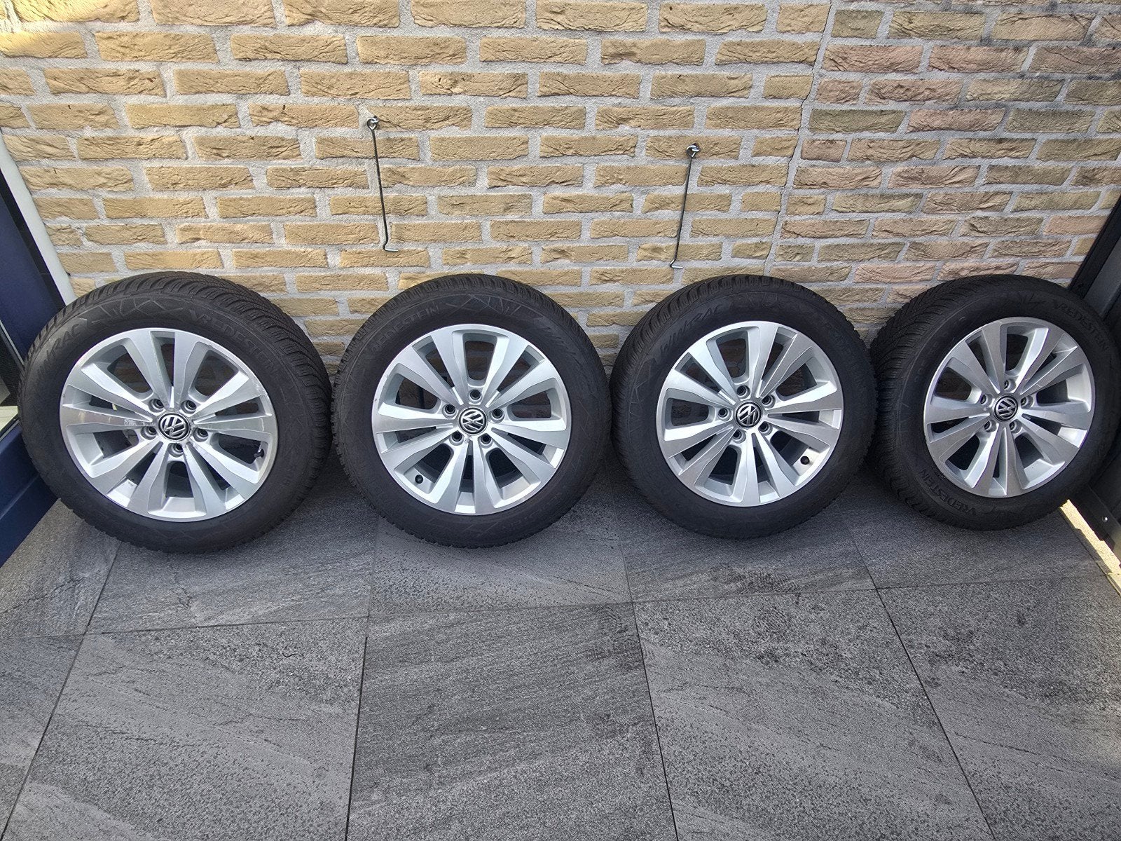 VW Toronto 16" velgen + Vredestein Wintrac z.g.a.n. banden, Ophalen, Gebruikt, 16 inch, Banden en Velgen