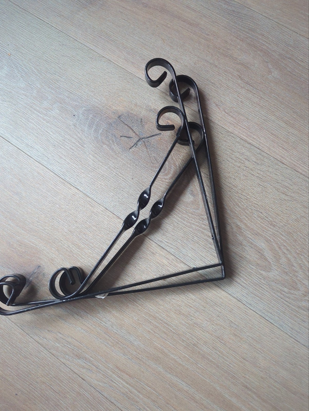 Nieuwe zwarte metalen plankdragers (set van 2), Zwart, Nieuw, Ophalen of Verzenden, Klassiek