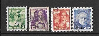 1933 Complete serie Pro Juventute Postzegels 1933, Postzegels en Munten, Ophalen of Verzenden, Gestempeld