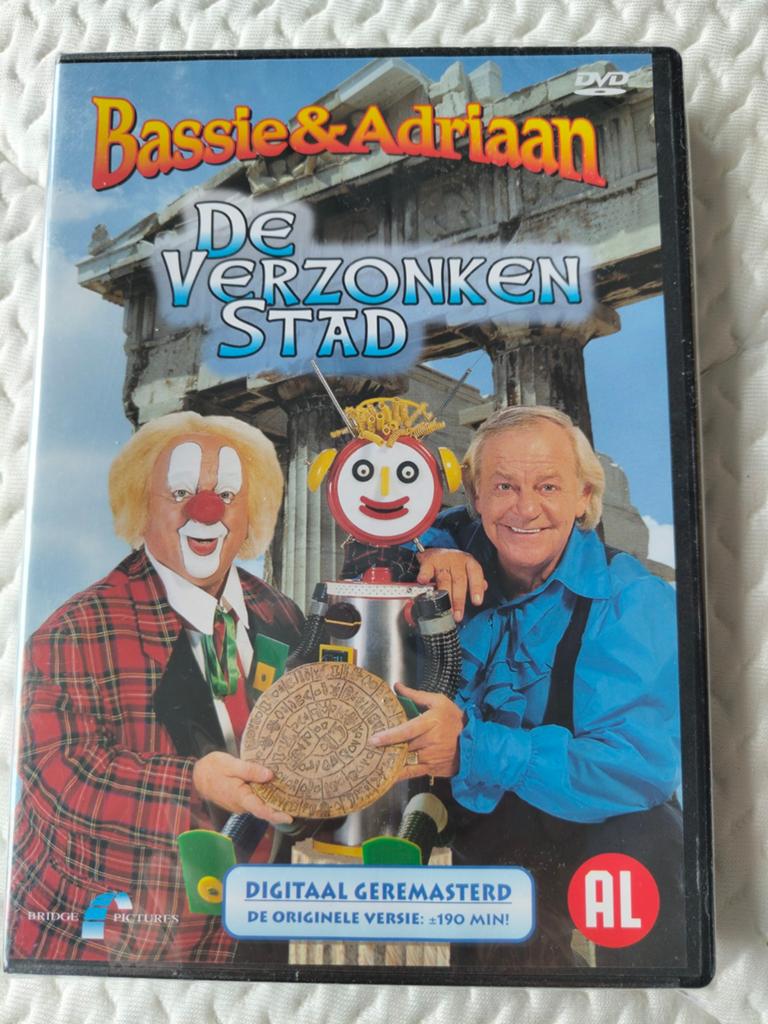 Bassie & Adriaan - De Verzonken Stad (DVD), Avontuur, Gebruikt, Alle leeftijden, Ophalen of Verzenden