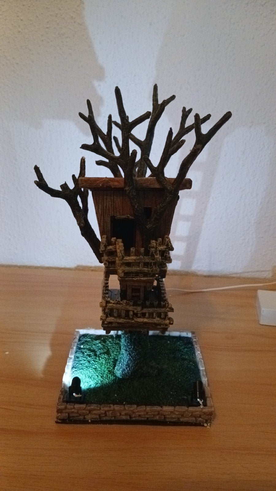 Unieke boomhut decoratie met LED verlichting, Ophalen of Verzenden, Gebruikt
