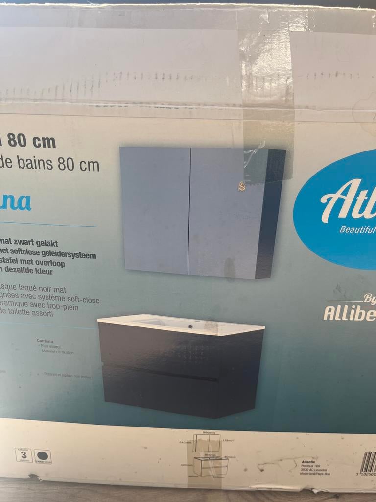 Allibert Bovenkast badkamermeubel nieuw in doos, Ophalen, Minder dan 50 cm, Overige typen, Nieuw