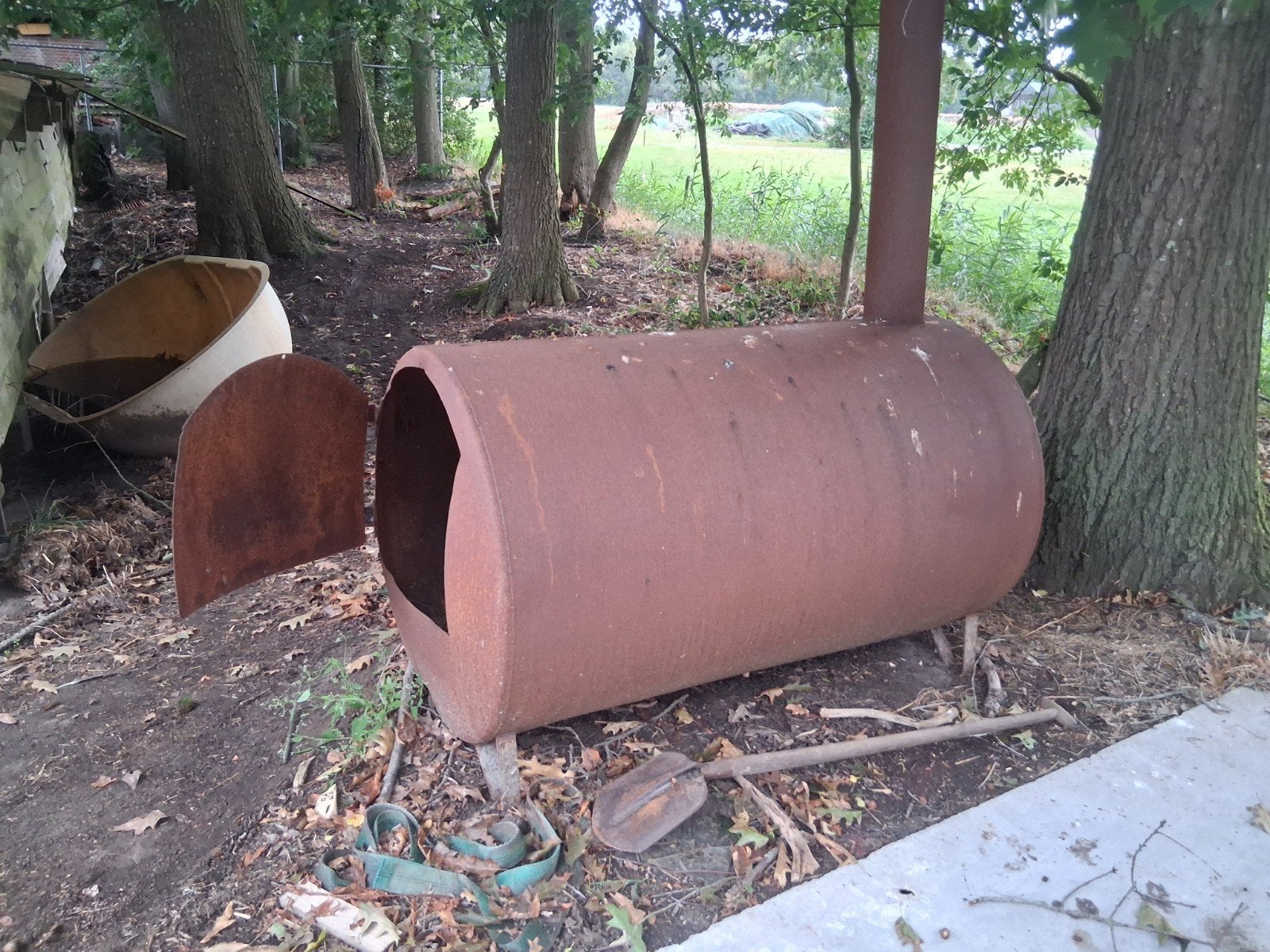 Robuuste Vuurton - Ideaal voor Tuin en Terras, Tuin en Terras, Vuurkorven, Ophalen, Gebruikt, Vuurton