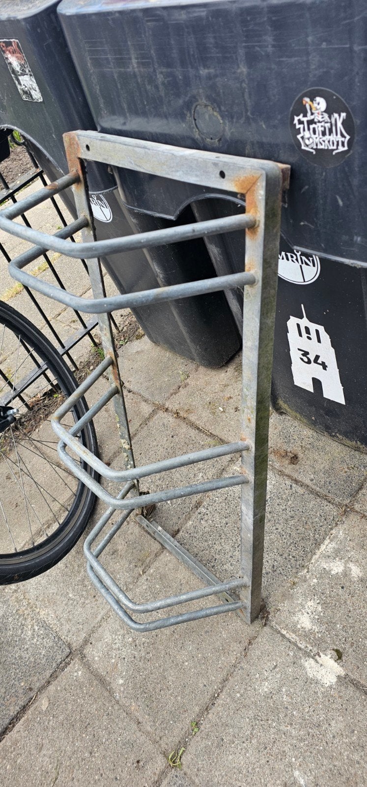 Fietsenrek, Ophalen