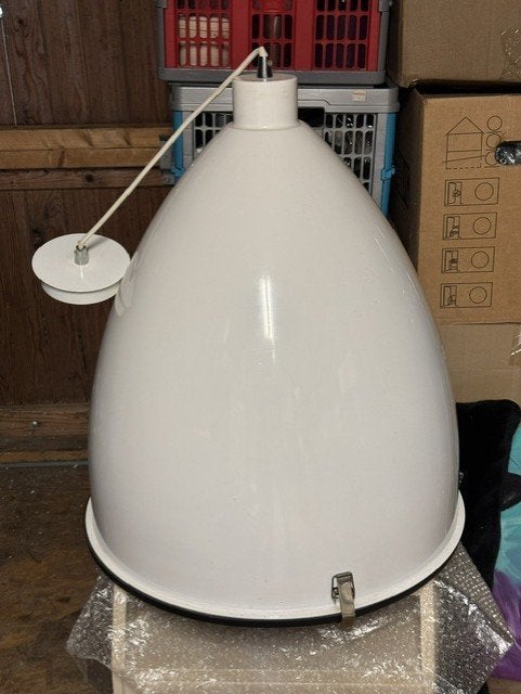 super grote hanglamp industriële look, Huis en Inrichting, Ophalen, 50 tot 75 cm, Zo goed als nieuw, Glas
